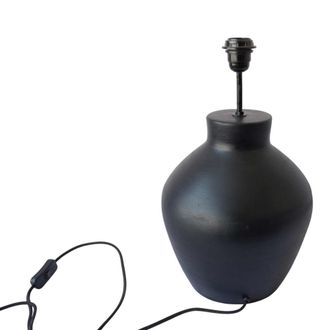 Decoclico Pie de l&aacute;mpara de terracota negro