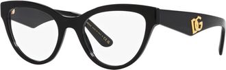 Dolce & Gabbana Eyewear frames DG 3374 - Dames - Brillen - Zwart - 50 MM - Accessoires