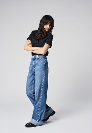 Only Wijde jeans met hoge taille