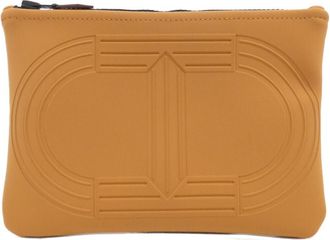 Herm&egrave;s Caramel Polyamide Pouch (Pre-Owned)