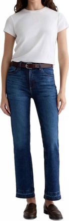 AG - Adriano Goldschmied Brinley Mid-Rise Straight Jeans In Veiled