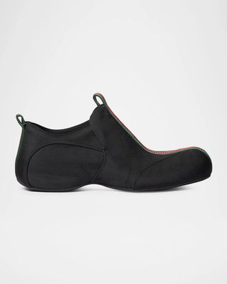 Gucci Men & apos;s Drip Web Slip-On Sneakers