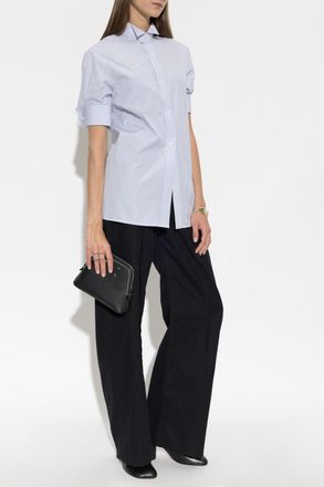 Maison Margiela Short-sleeved Shirt, Womens, Blue