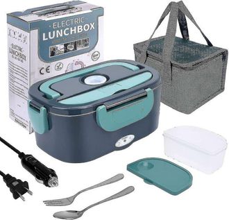 OEM Chauffe-aliments - 60 W - 12 V 24 V 110 V - Etanche - Recipient Amovible 1 5 L Acier Inox 304 - Pour Voiture Maison Bureau - 1 Unidad