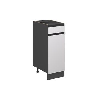 Vicco Mueble Bajo De Cocina R-line, Blanco, 30 Cm En Forma De J, Sin Encimera, Vicco