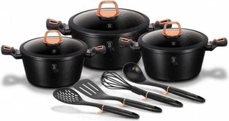 Berlinger Haus Juego De Bater&iacute;a De Cocina De Granito Black Rose Berlinger Haus Bh-6154