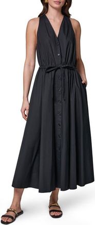 DKNY Stretch Poplin Maxi Dress in Black at Nordstrom, Size X-Small