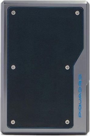 Piquadro RFID-blokkerende Mag Safe Kaarthouder - unisex - Portefeuilles - Blauw - ONE Size - Leer - Accessoires