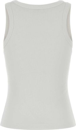 Kenzo Womens Boke Tank Top White Cotton Elastane Sweater