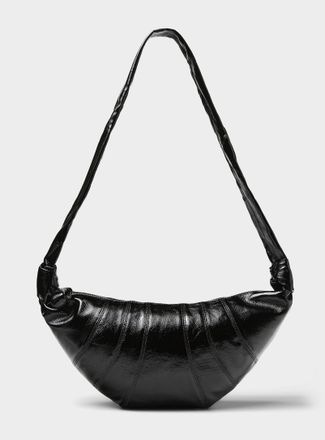 Christophe Lemaire Womens Medium Croissant coated fabric bag