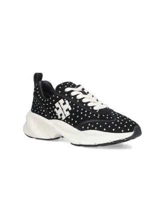 Tory Burch Womens Sneakers Black Main Body: Ovine Suede