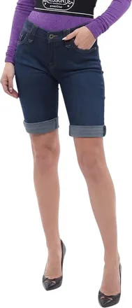 Woolrich Blue Solid Shorts