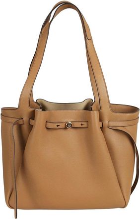 Tory Burch Shopping Bag - Dames - Shoppers - Bruin - ONE Size - Leer - Tassen