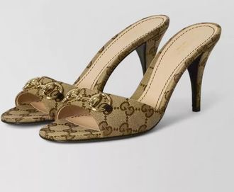 Gucci morsetto sandals medium stiletto heel
