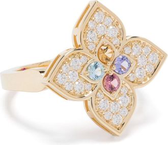 Roberto Coin Anello Venetian Princess in oro giallo 18kt con pietre