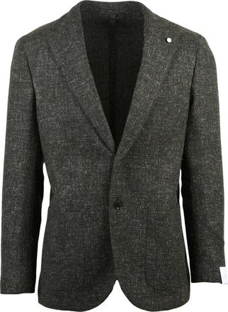 Lubiam Rounded Jacket with Modern Silhouette and Textured Fabric