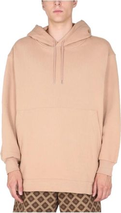 Dries Van Noten Hoodie met trekkoord aan de voorkant - Dames - Hoodies - Beige - S - Hoodies & sweatvesten