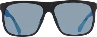 Guess Blue Mirror Square Mens Sunglasses GF5072 02X 60