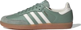 adidas (WMNS) adidas Originals Samba OG Shoes Silver Green IE7011