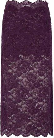 Paco Rabanne Magenta Lace Skirt