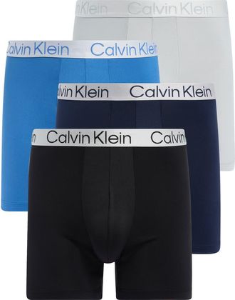 Calvin Klein Chromatic 4-Pack Boxer Briefs in Black/High Rise/turbulence at Nordstrom Rack, Size X-Large