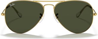 Ray-Ban Sunglasses Rb3025 L0205 Aviator Gold Arista/Green G 15 Unisex