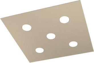 Top-Light Top-light - Plafoniera Moderna Area Metallo Sabbia 5 Luci Gx53