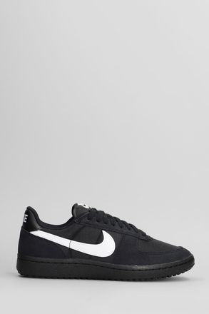 Nike Field General Sneakers In Black Suede And Fabric