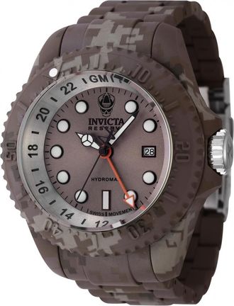 Invicta Reserve GMT Date Quartz Beige Dial Mens Watch 45938