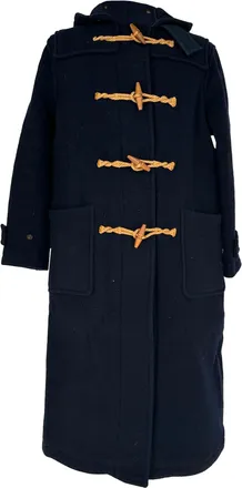 Ralph Lauren Polo by Ralph Lauren Double-Faced Toggle Coat in Navy Blue Wool