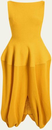 Proenza Schouler Sukki Sleeveless Draped Cocoon Midi Dress