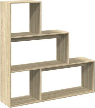 vidaXL Vidaxl - Room Divider Bookcase 3-Tier Sonoma Oak 123x29x123 cm Engineered Wood