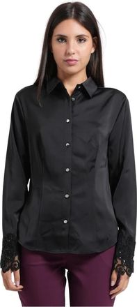 Fracomina Shirts - Dames - Overhemden - Zwart - XS - Overhemden