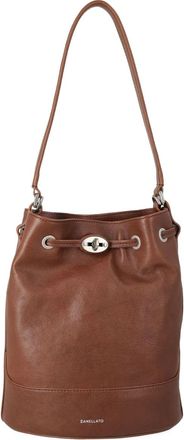 Zanellato Borsa a spalla Monda piccola in pelle - Marrone