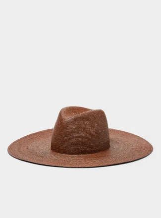 Simons Womens Supple Italian straw minimalist Panama hat Exclusive collection from Italy