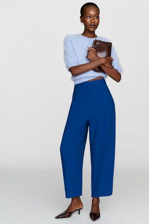 Maeve Crop Curved Trousers Pants