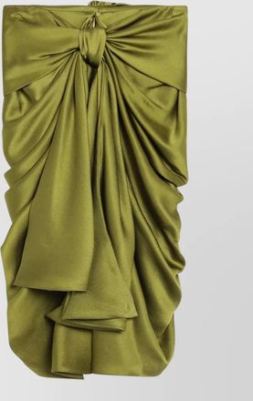 Chlo&eacute; draped satin dress featuring bow detail