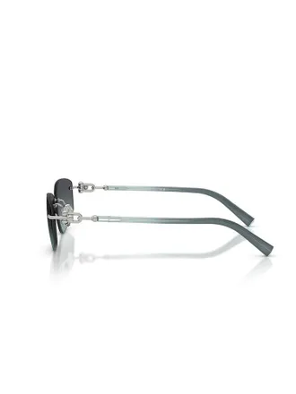 Tiffany & Co. Womens Sunglasses Dark Grey-Silver Metal Eyewear - Grey/silver