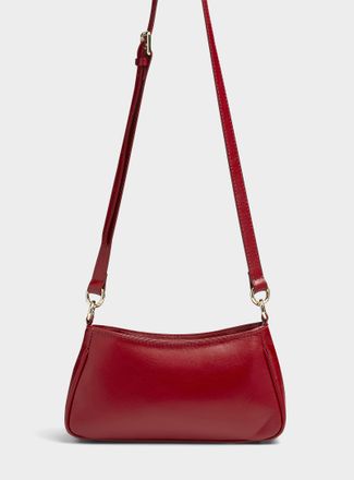 Simons Womens Gold-hardware leather evening bag Exclusive collection from Italy