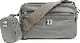 Tory Burch Schoudertas Virginia - Dames - Schoudertassen - Grijs - ONE Size - Leer - Tassen