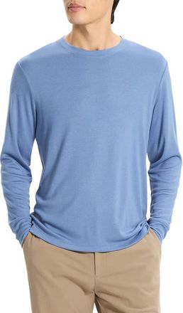 Theory Essential Long Sleeve T-Shirt in Blue Lake at Nordstrom, Size Xx-Large