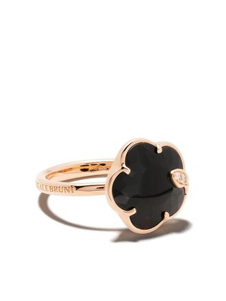 Pasquale Bruni 18kt rose gold Petit Joli onyx and diamond ring - Pink