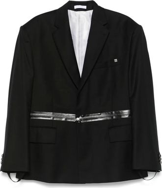 Helmut Lang Blazer Driver con zip - Nero