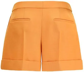 Fendi Womens Orange Wool Oves Aries Bermuda Shorts