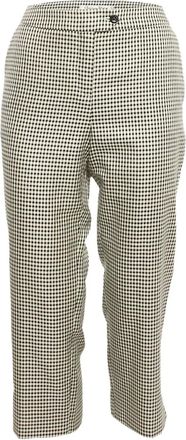 Dior Broek met pied-de-poule print - Beige