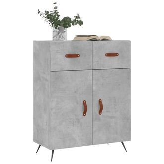 Berkfield Home Sideboard Concrete Grey 69.5x34x90 cm Engineered Wood