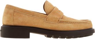 Ferragamo Donny Suede Penny Loafers, Size 9 EE