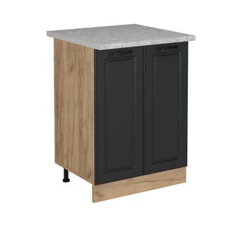 Vicco Mueble Bajo De Cocina R-line, Antracita Casa De Campo, 60 Cm Et M&aacute;rmol