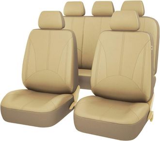 OEM Juego Completo De 9 Fundas Universales De Cuero Transpirable Para Asientos De Coche, Accesorios Interiores Para Coches Y Suv