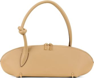Cult Gaia Carmela Leather Shoulder Bag in Sand at Nordstrom